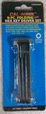 9-PC. Folding SAE Hex Key
